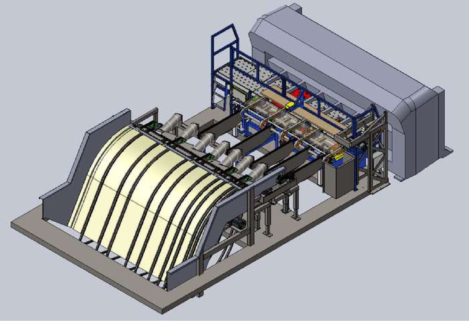 Modèle 3D de l'entrée de déligneuse – vue 1